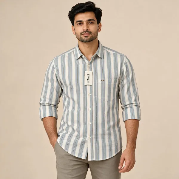Blue_Striped_Casual_Shirt_For_Men