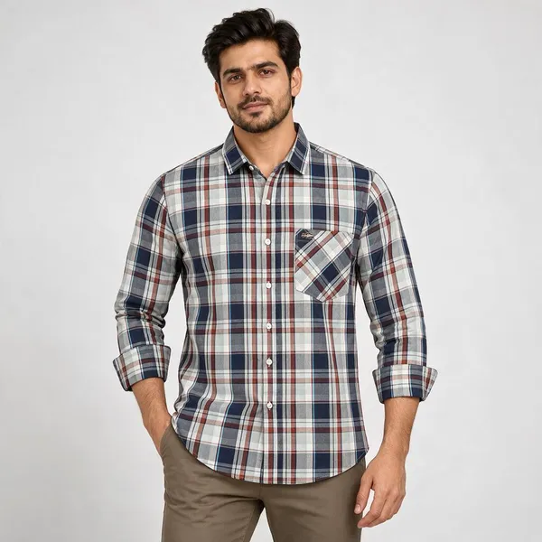 Multicolor_Checkered_Full_Sleeve_Shirt_For_Men