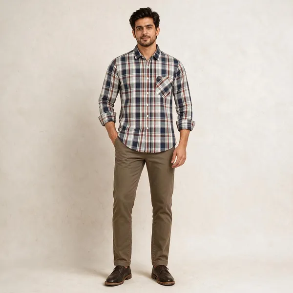 Multicolor_Checkered_Full_Sleeve_Shirt_For_Men