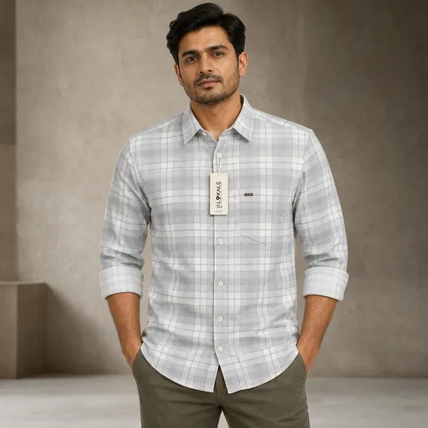 Grey_Cotton_Regular_Fit_Checkered_Shirt_For_Men