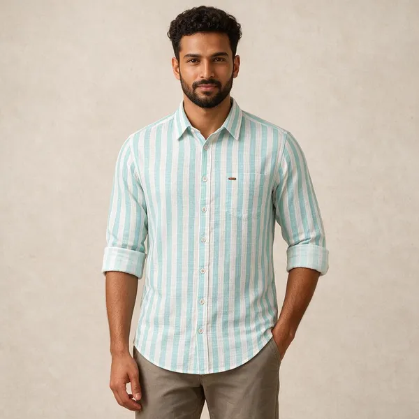 Aqua_Cotton_Striped_Casual_Shirt_For_Men