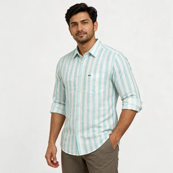 Aqua_Cotton_Striped_Casual_Shirt_For_Men