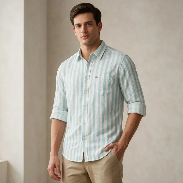 Aqua_Cotton_Striped_Casual_Shirt_For_Men