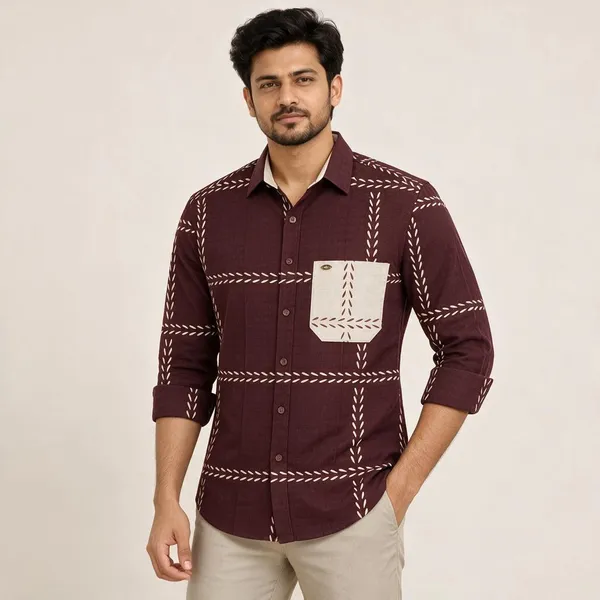 Maroon_Printed_Casual_Shirt_For_Men