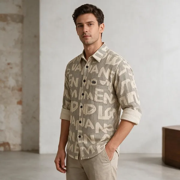 Beige_Printed_Casual_Shirt_For_Men