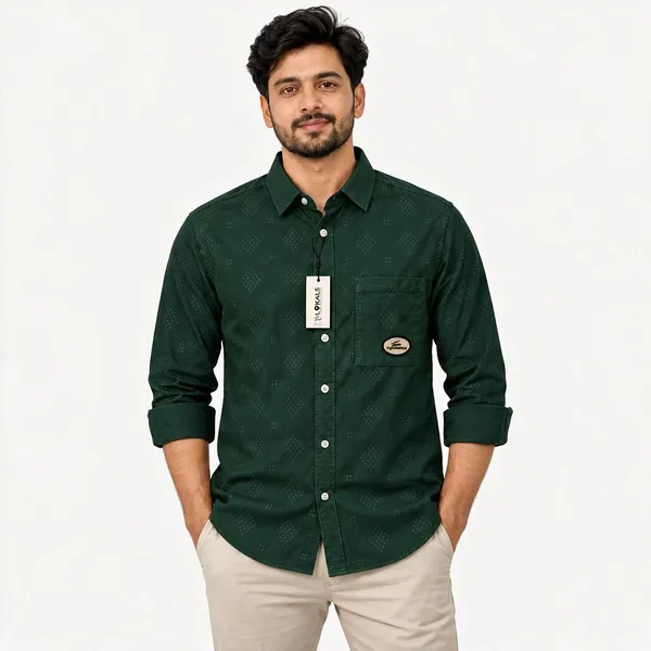 Green_Printed_Casual_Shirt_For_Men