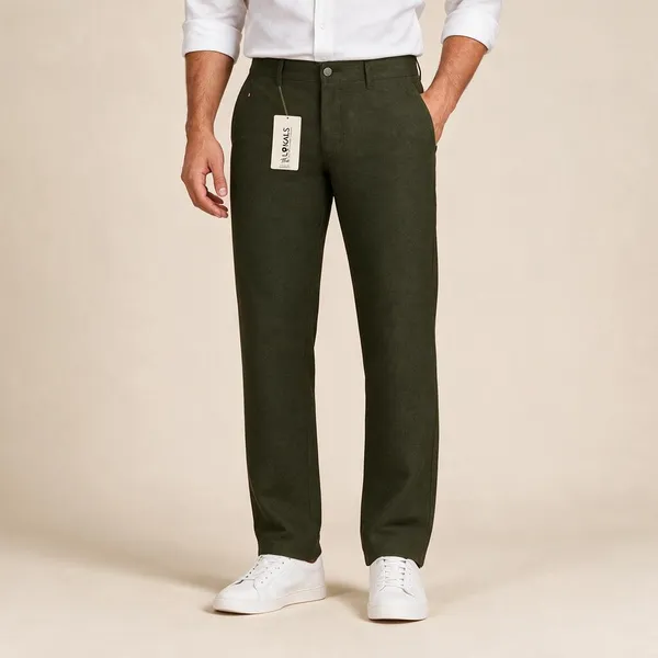 Olive_Straight_Fit_Trousers_For_Men