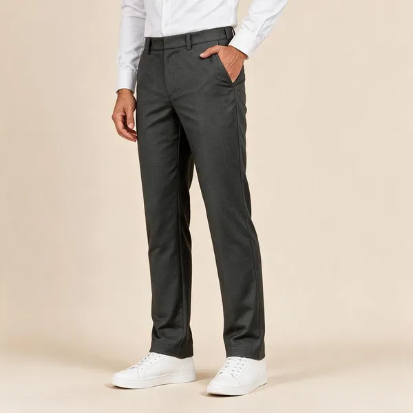 Grey_Textured_Straight_Fit_Trousers_For_Men