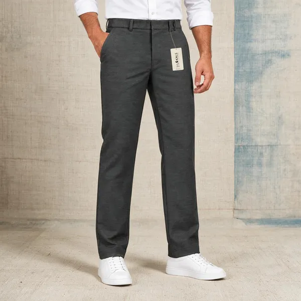 Grey_Textured_Straight_Fit_Trousers_For_Men