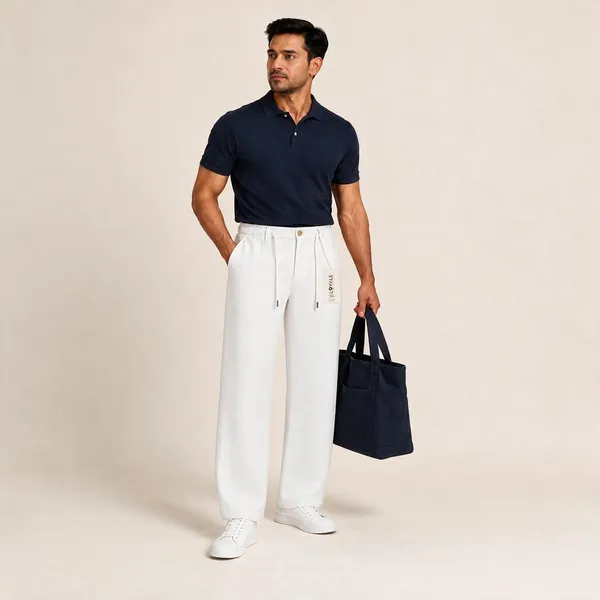 White_Straight_Fit_Trousers_For_Men