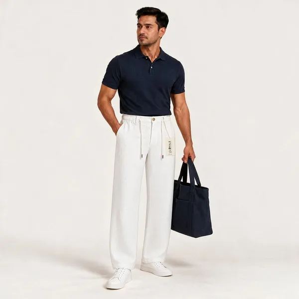 White_Straight_Fit_Trousers_For_Men