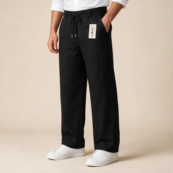Black_Relaxed_Fit_Trousers_For_Men