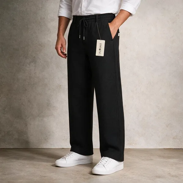 Black_Relaxed_Fit_Trousers_For_Men