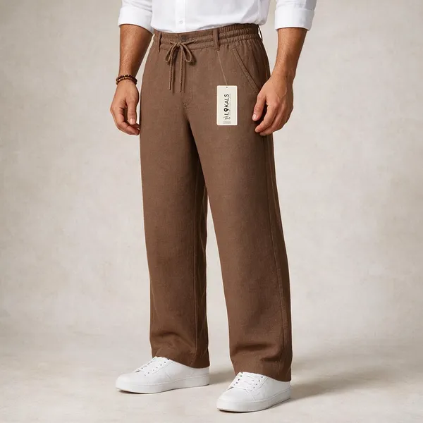 Brown_Relaxed_Fit_Trousers_For_Men