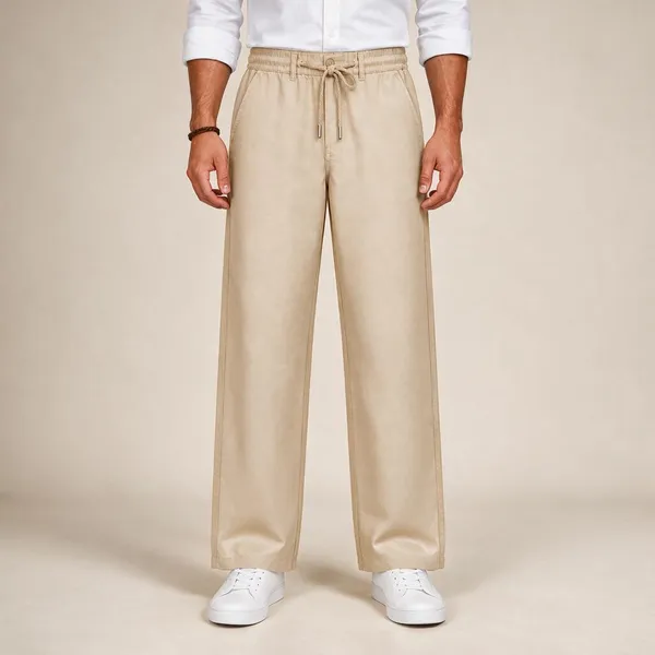 Beige_Straight_Fit_Trousers_For_Men