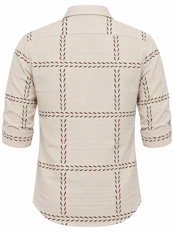 Beige_Printed_Casual_Shirt_For_Men