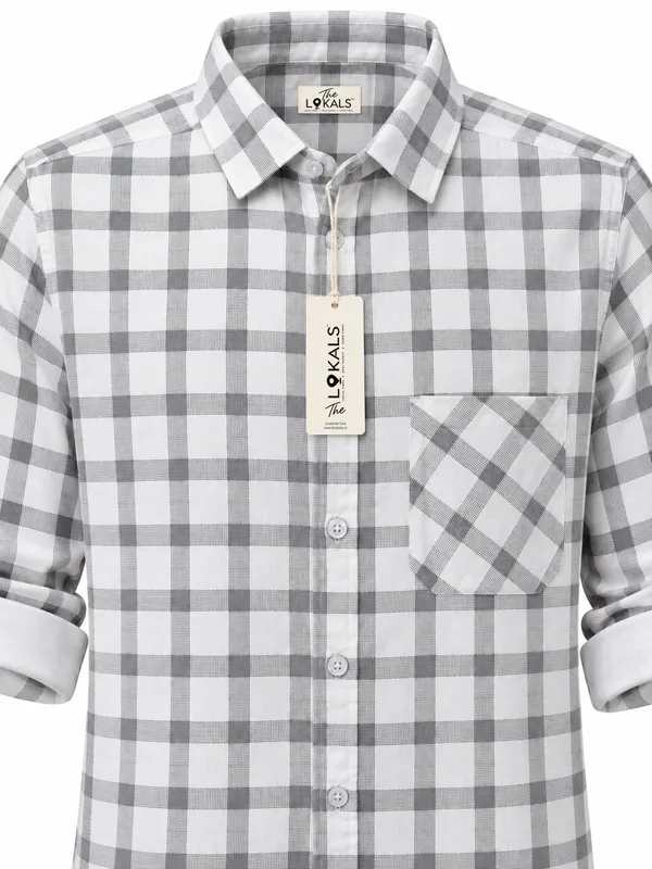 Grey_Checked_Casual_Shirt_For_Men