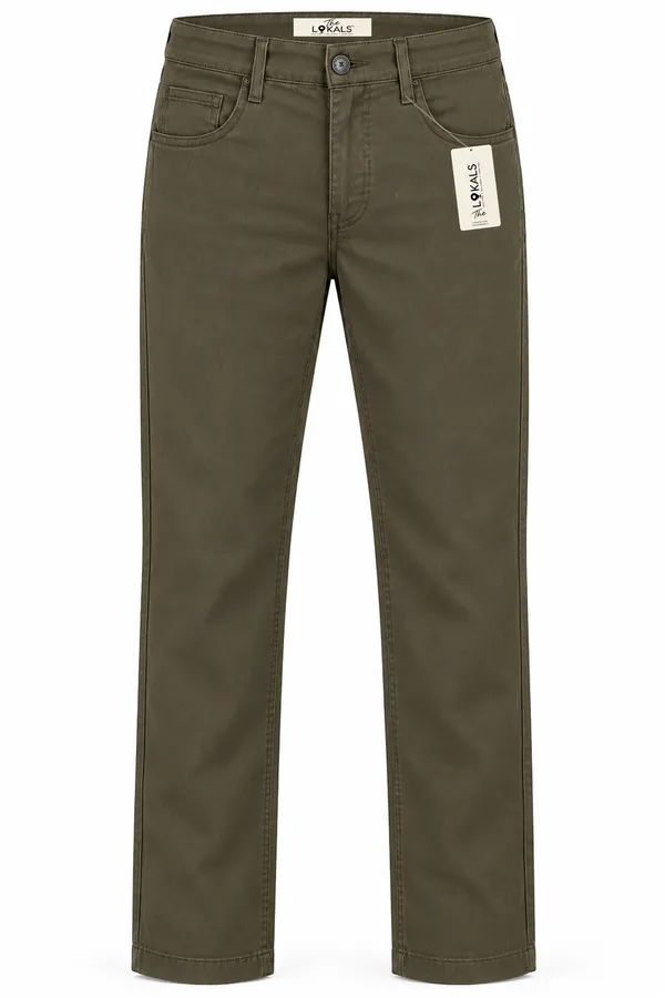 Olive_Straight_Fit_Trousers_For_Men