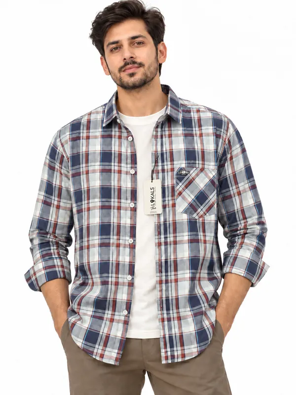 Multicolor_Checkered_Full_Sleeve_Shirt_For_Men