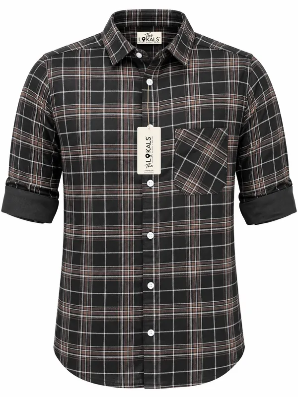 Black_Checked_Casual_Shirt_For_Men