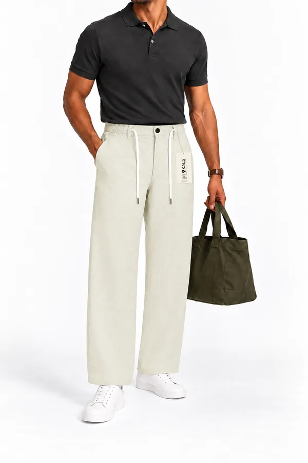 Beige_Casual_Straight_Fit_Trousers_For_Men