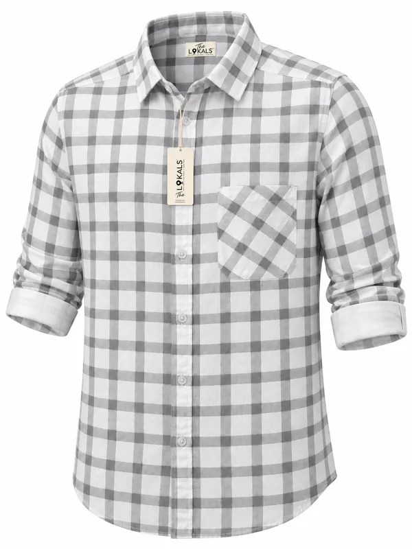 Grey_Checked_Casual_Shirt_For_Men