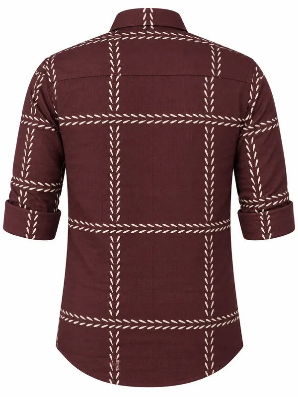 Maroon_Printed_Casual_Shirt_For_Men