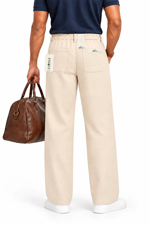 Beige_Relaxed_Fit_Trousers_For_Men