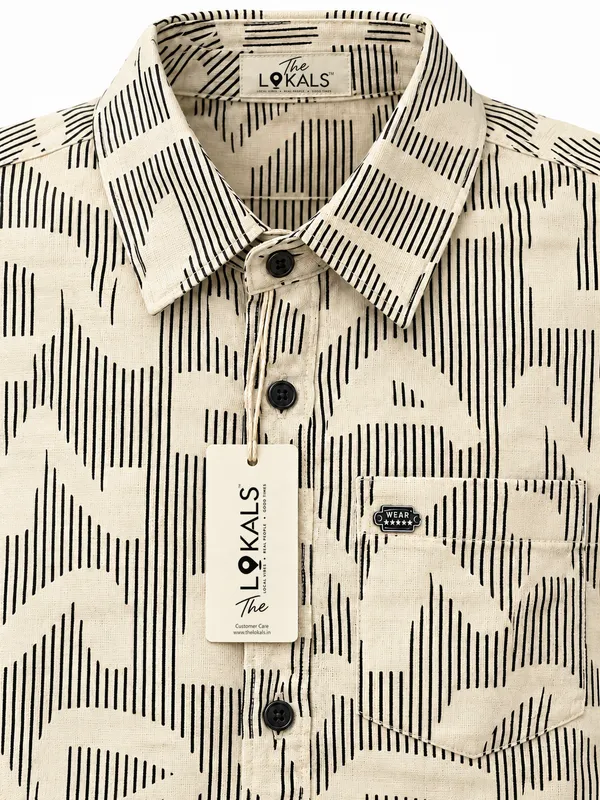 Beige_Printed_Casual_Shirt_For_Men