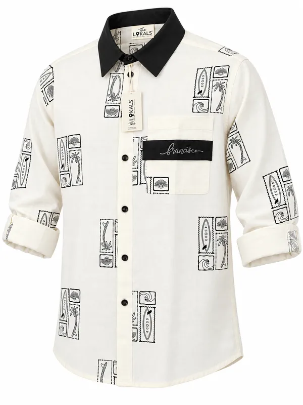 Off_White_Printed_Casual_Shirt_For_Men