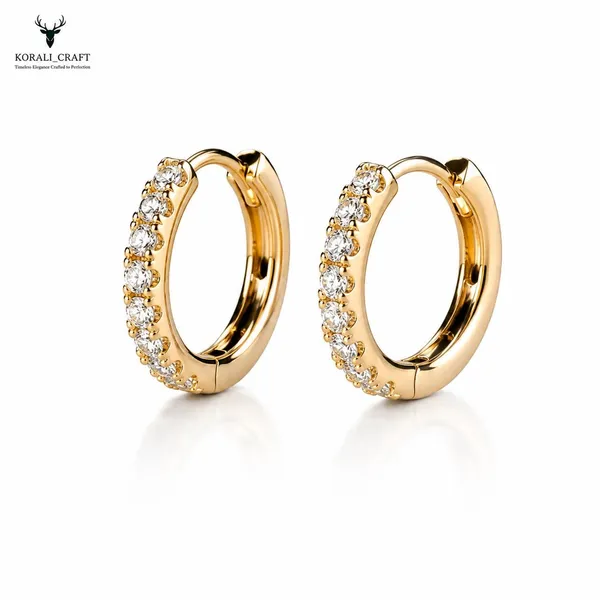 Gold_Sterling_Silver_Cz_Minimalist_Hoop_Earrings_For_Women