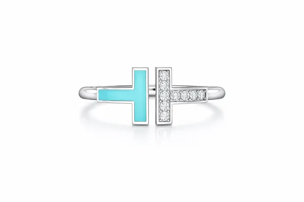 Silver_Sterling_Silver_Turquoise_Enamel_Cz_Adjustable_Band_Ring_For_Women