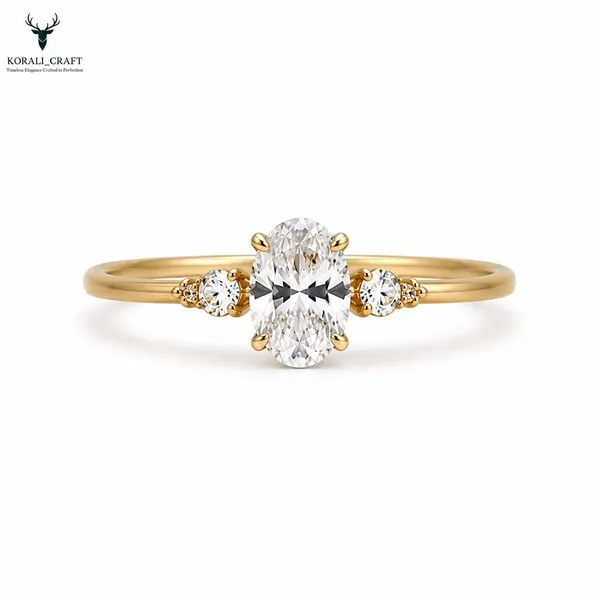 Gold_Sterling_Silver_Oval_Cz_Minimalist_Ring_For_Women