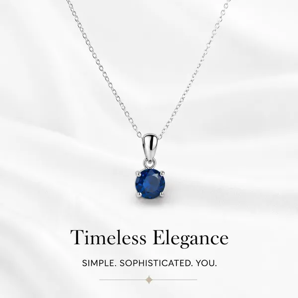 Silver_Sterling_Silver_Cz_Solitaire_Birthstone_Necklace_For_Women
