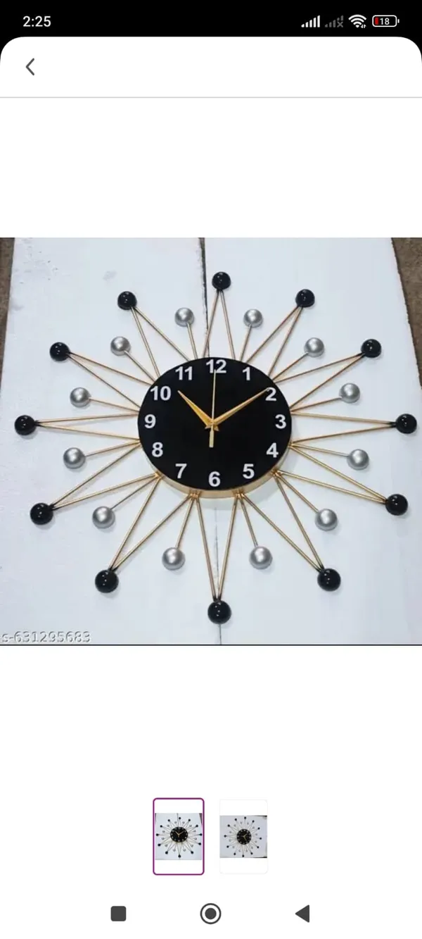 Metal_Sunburst_Wall_Clock