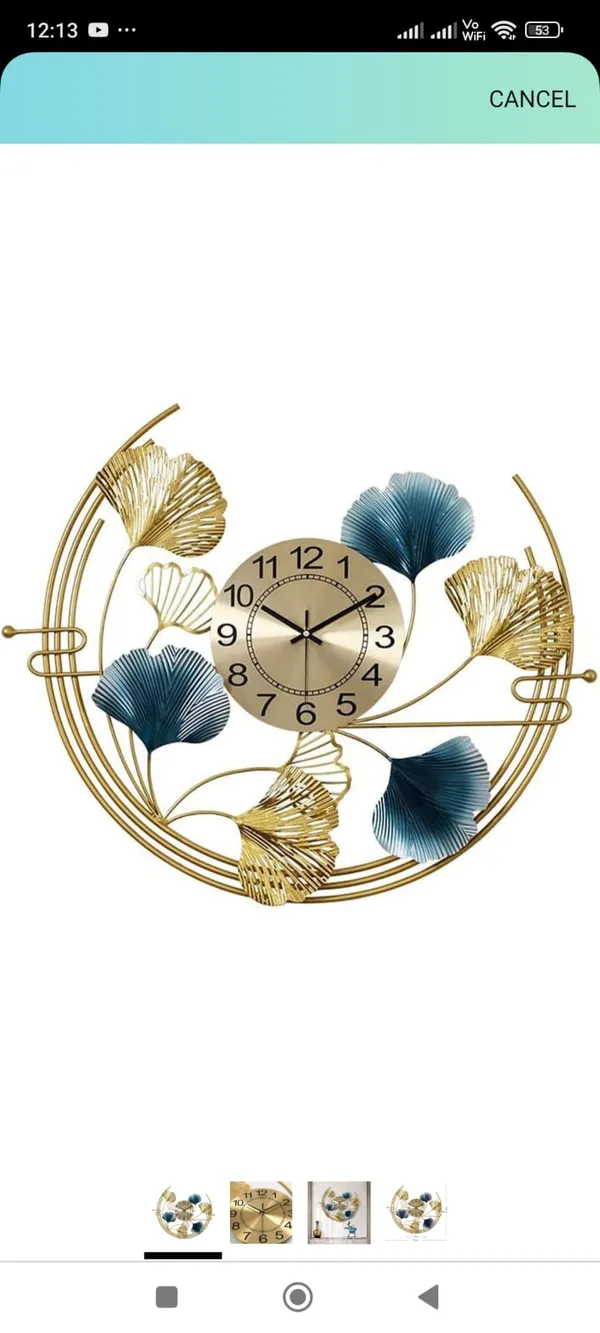 Metal_Floral_Decorative_Wall_Clock
