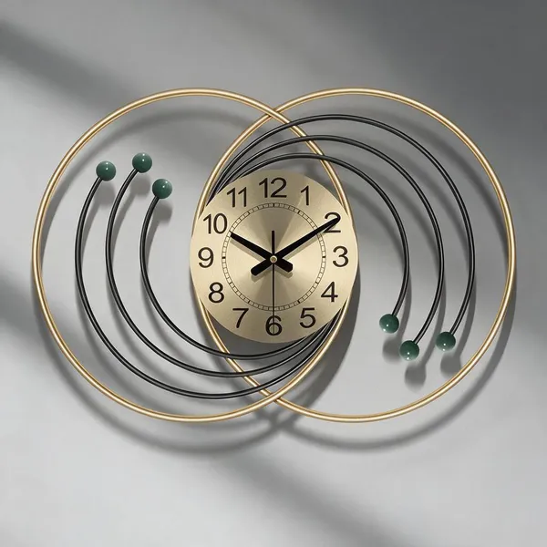 Multicolor_Metal_Wall_Clock_For_Living_Room,_Bedroom,_Hallway,_Entryway