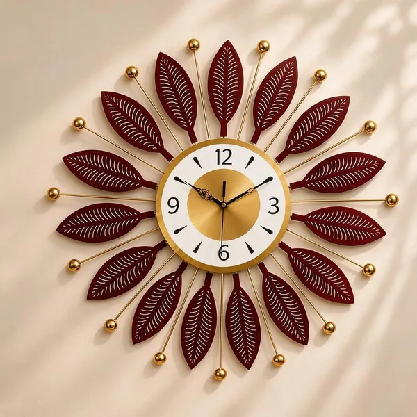 Multicolor_Metal_Wall_Clock_For_Living_Room,_Bedroom,_Entryway