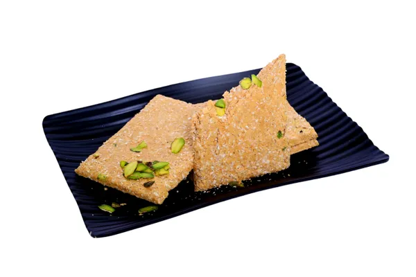 Pistachio_Garnished_Layered_Sesame_Jaggery_Gajak