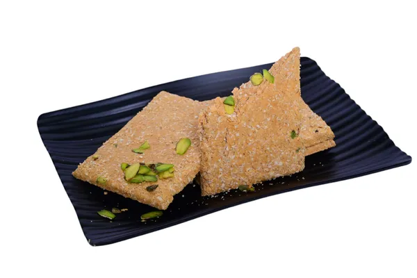 Pistachio_Garnished_Layered_Sesame_Jaggery_Gajak