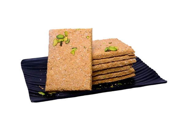 Pistachio_Garnished_Layered_Sesame_Jaggery_Gajak