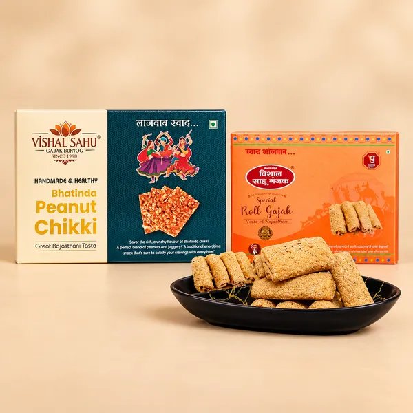 Peanut_Jaggery_Chikki_Brittle_&_Sesame_Jaggery_Roll_Gajak_Pack_Of_2