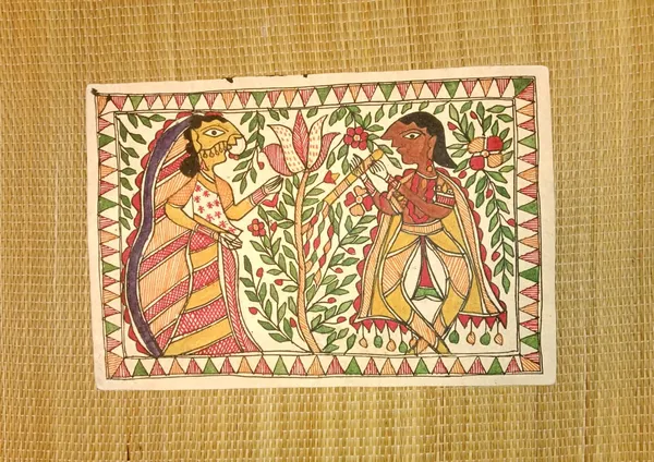 Paper_Madhubani_Floral_Folk_Art_Wall_Decor