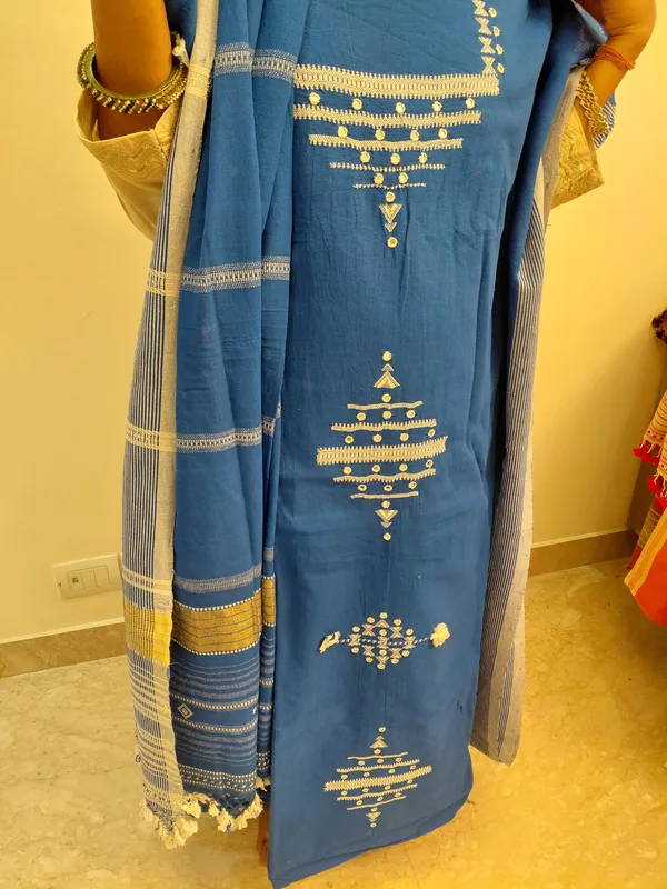Blue_Embroidered_Ethnic_Suit_Set_for_Women
