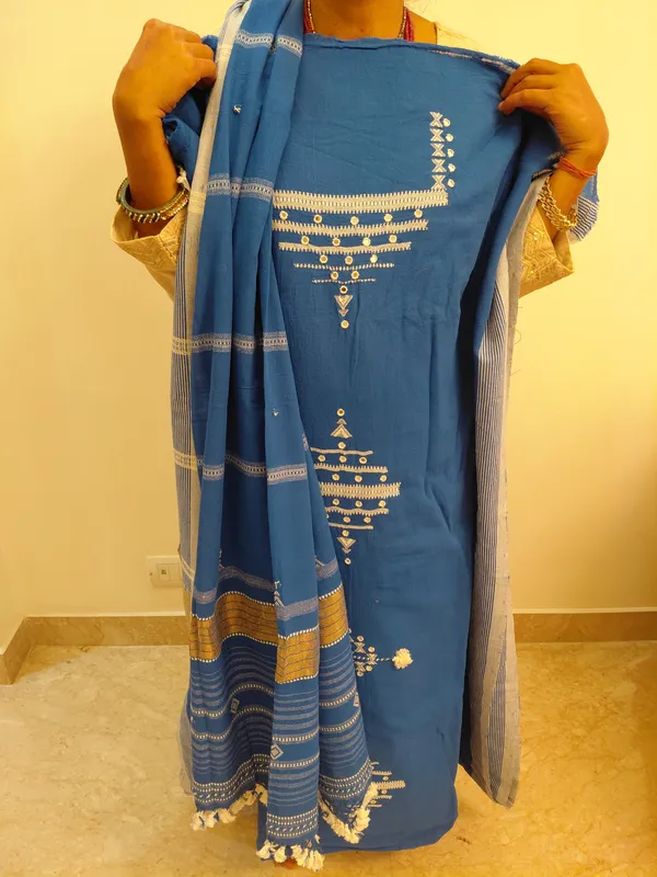 Blue_Embroidered_Ethnic_Suit_Set_for_Women