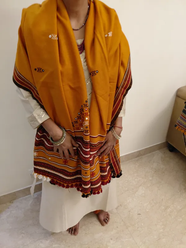 Orange_Printed_Ethnic_Saree_for_Women