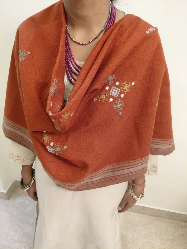 Rust_Embroidered_Wrap_Shawl_for_Women
