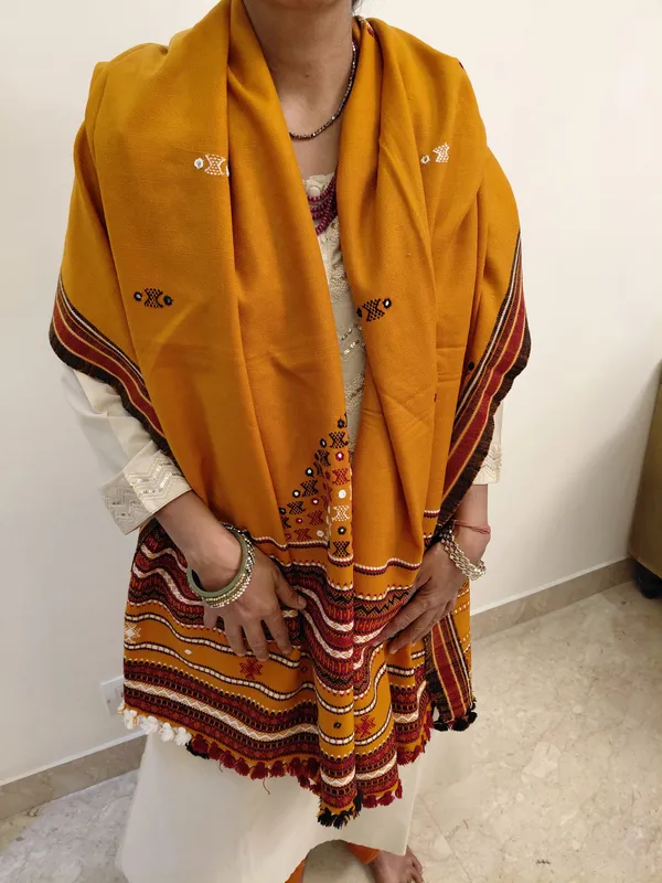 Orange_Printed_Ethnic_Saree_for_Women