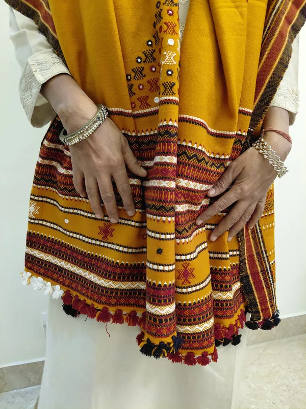 Orange_Printed_Ethnic_Saree_for_Women