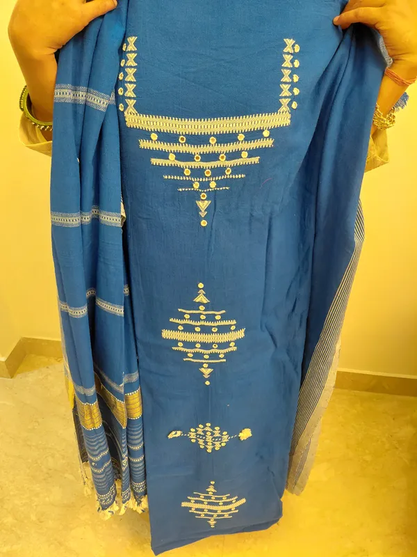 Blue_Embroidered_Ethnic_Suit_Set_for_Women